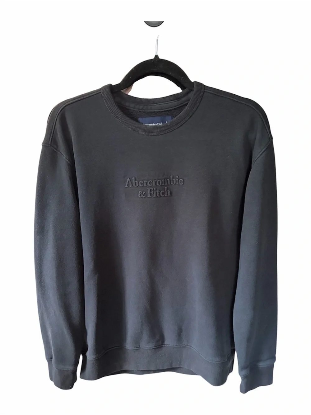 Abercrombie & Fitch Logo Men's Black Crewneck Sweatshirt
